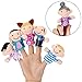 Mansalee 16 Pack Finger Puppet Set - MANSA 10 Animals + 6 People Family Members Educational Toys for Children, Story Time, Shows, Playtime, Schools