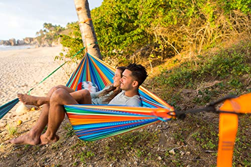 Grand Trunk Double Hammock: Lightweight Strong Parachute Nylon, Portable for Camping, Backpacking, Beach and Travel (Includes Hanging Kit), Cabo - Thumbnail 3