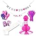 Bachelorette Party Supplies Decorations Pack - Miss To Mrs. Banner and Naughty Accessories Kit with Bride To Be Sash, Straws, Balloons, Centerpiece and Confetti