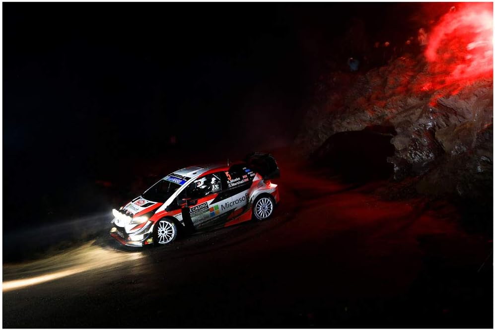 Amazon トヨタ ヤリス Wrc 19 カーアート ポスター プリント ミル アーカイバル サテン ペーパー マルチカラー フロント サイド モーション ビュー 16 X アートフレーム ポスター オンライン通販