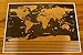 scratch off world map premium quality large wall decoration poster gold deluxe thick travel detailed outlined U.S. states and all country flags perfect gift comes with scratch tool and wiping cloth