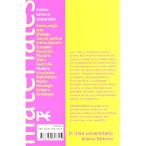 Historia de la Roma antigua / History of Ancient Rome (El Libro Universitario. Materiales) (Spanish Edition)