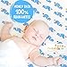One Premium, Soft & Cozy Muslin Cotton Fitted Baby Crib Sheet. Cute Blue Prints For Boys, Infants, Toddlers Christmas, Baby Shower Gifts. Premium Machine Washable & Dryer Friendly Sheets.