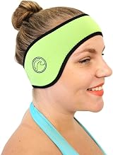 SwimCell Neoprene Headband 4mm Ear Protection Reversible Adjustable Green view 1