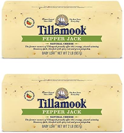Pack of 2 Tillamook Pepper Jack Cheese 2 lb Loaves