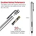 Surface Pen, Surface Pen for Microsoft Surface Pro 4 and Surface Pro 3, 4096 Levels of Pressure for High Fidelity Writing, Drawing or Painting with 4 Tips-Silver