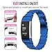 Oitom Stainless Steel Bands Compatilbe with Charge 2(Blue)