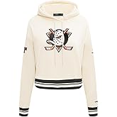Pro Standard NHL Womens Retro Classics Brushed Back French Terry Cropped Pullover Hoodie