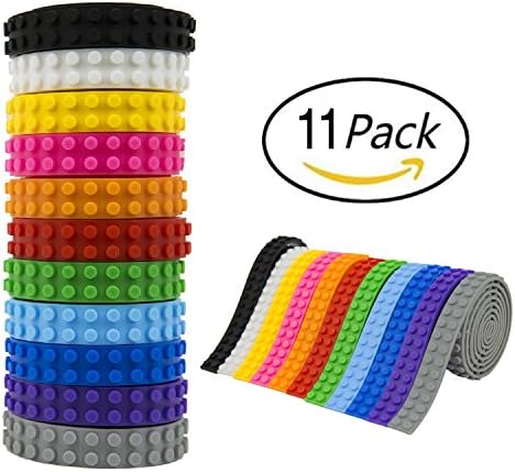 Lego Tape, SONYX Compatible baseplate Rolls: Building Bricks Self-Adhesive Tape Set for Walls &amp; Furniture| Non-Toxic, No Residue, Flexible, Reusable Lego Block Strips for Kids
