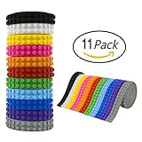Lego Tape, SONYX Compatible baseplate Rolls: Building Bricks Self-Adhesive Tape Set for Walls & Furniture| Non-Toxic, No Residue, Flexible, Reusable Lego Block Strips for Kids