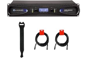 KELLARDS Crown Audio XLS 1502 Stereo Power Amplifier (525W at 4 Ohm) with XLR Cables