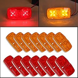 ECOTRIC LED Trailer Marker 4" x 2" Bullseye Lights