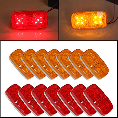 ECOTRIC LED Trailer Marker 4" x 2" Bullseye Lights