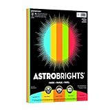 Wausau Astrobrights Writing Paper, 8.5 X 11 Inches, Assorted, 150 Count (20009)