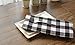 Aothpher Trellis Placemats Geometric Black & White Checked Square Table Place Mats Buffalo for Dining Table, 12x16 Inches, Double-Deck Set of 4