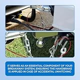 Double Dragon Breakaway Cable 1M 5mm Stainless Steel Heavy Duty Trailer Safety view 4