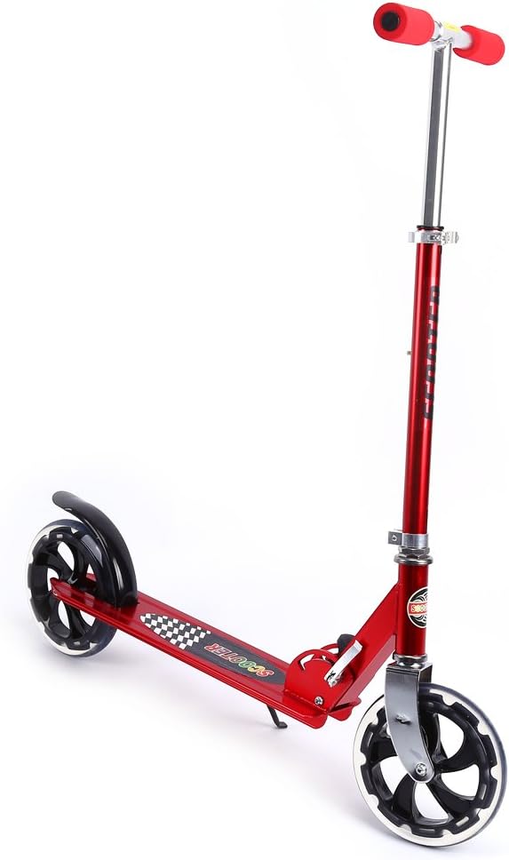 Foldable Adult Scooter, City Scooter Aluminum Pedal Big Wheel Kick