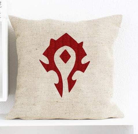 Amazon Com Warcraft Horde Pillow Cover World Of Warcraft Custom