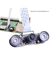 Kuman cámara para Raspberry Pi (Sensor Módulo 5 MP 1080P ov5647 con 15 Pin Cable FPC + Pi Zero Ribbon Cable 15 cm + 3pcs ajustable soporte para cámara para Raspberry Pi 2 Modelo B B + A + y pi Zero SC09