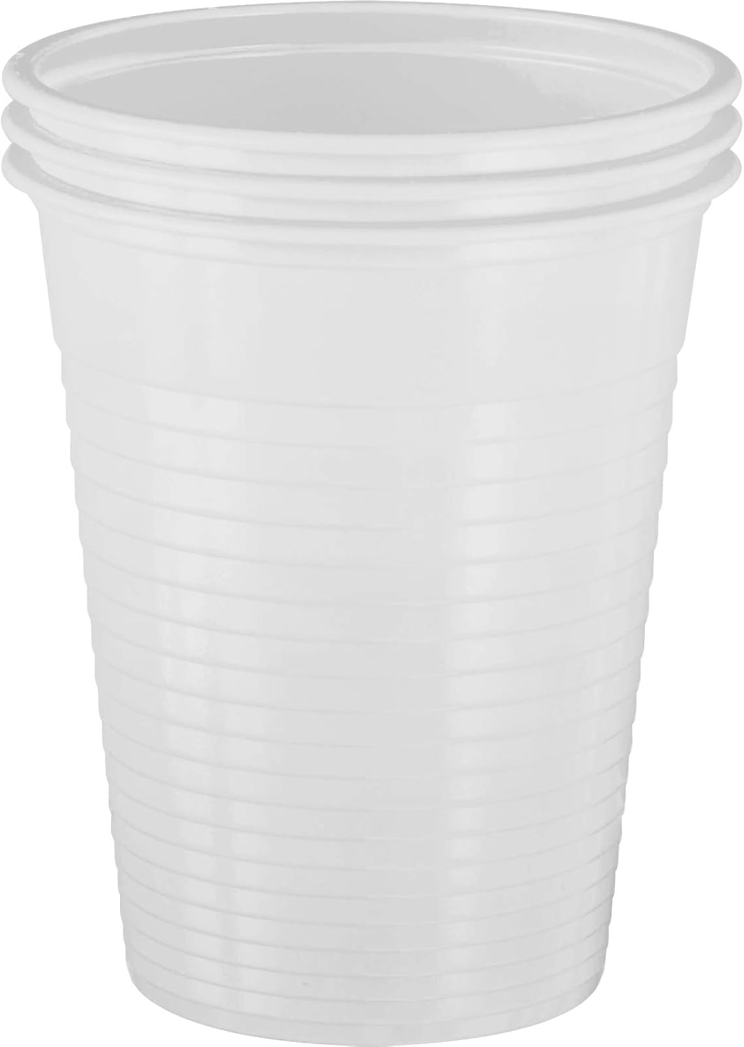 wellsamed Disposable Plastic Drinking Cups 180 ml White