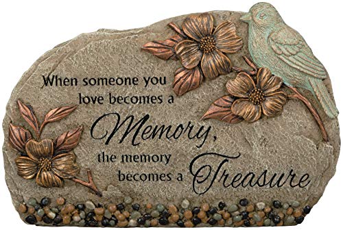 The Bridge Collection Resin Garden Stone Figurine (Treasured Memory)