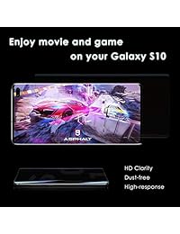 Galaxy S10 Plus Screen Protector Tempered Glass[6.4 inches], 100% Touch Responsive, Include a Camera Lens Protector and Installation Tools[Case Friendly][Full Coverage][HD Clear]