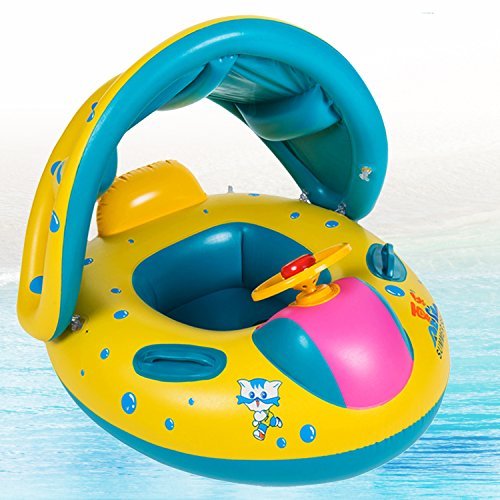 baby swim float with shade