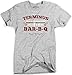 Mens Terminus BBQ Vintage Style Zombie Apocalypse T Shirt, Sport Gray, XX-Large
