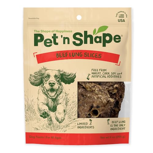 Pet 'n Shape Beef Lung Dog Treats – Made and Sourced in the USA - Training Trea…