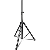 GZGDLJQ Stage Speaker Stand Tripod, Adjustable Height from 35 to 60 Inch Universal Heavy Duty 35 MM Compatible Insert
