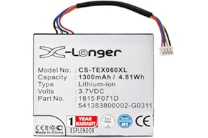 XSPLENDOR Replacement Battery for Texas INSTRUMENTSN2/AC/2L1/A TI-84 C Silver TI-84 Plus C Silver Edition TI-Nspire CAS Touchpad Part NO 1815 F071D 3.7L1060SP 3.7L1200SP 3.7L1230SP 541383800002-G0311