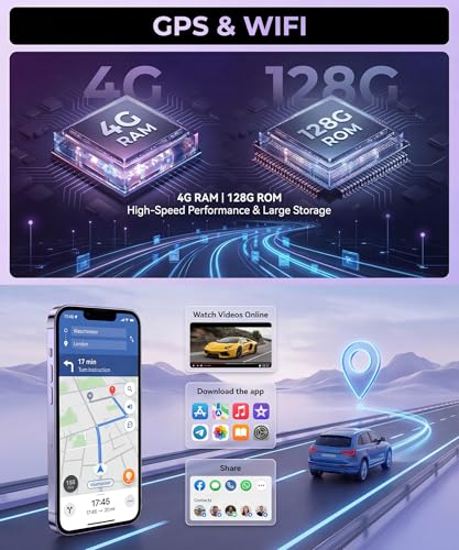 4+128G Android Autoradio pour Peugeot Expert/Citroën Jumpy/Toyota Proace 2016-2024 /Opel Vivaro 2019-2024 /Fiat Scudo 2022-2024 Sans Fil Carplay Android Auto 10" Incell Écran GPS WiFi Bluetooth FM/RDS