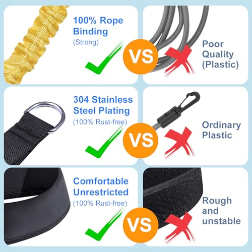Swimming Belt for Pool, Swimming Aid Adult Pool, Swimming Belt Pool Adults, Swimming Resistance Belt with 2.5-7.5 m Adjustable Swimming Rope for Any Swimming Pool Without Countercurrent System