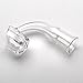 4mm Thickness Quartz fittings 22mm Cup Male And Female (14mm female/90degree)