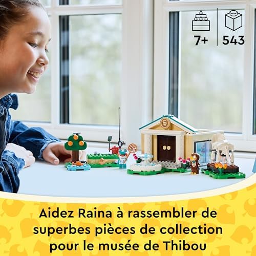 Animal Crossing Les Collections du Musée de Thibou - Jouet Interactif - Minifigurines de Thibou & Raina - Fossiles Dinosaures & Accessoires - Cadeau Fille, Garçon & Fans de Jeux Vidéo 7 ans 77056