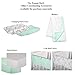 Grey Damask and Mint Green 4 Piece Baby Crib Bedding Set by The Peanut Shell