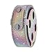 KuToo Case for Dot 2, Protective Case for Amazon Dot 2 Audio Holster (Fits Dot 2nd Generation Only) - Glitter Bling Sparkle Leather Sleeve Skins Cover (Rainbow)