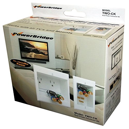 PowerBridge Solutions TWOCK26 Dual inWall Cable Management for Wall