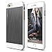 iPhone 6S Case, elago® [Outift Matrix][White/Dark Grey] - [Premium Hybrid Construction][Brushed Aluminum][Spark Design Award] - for iPhone 6/6S