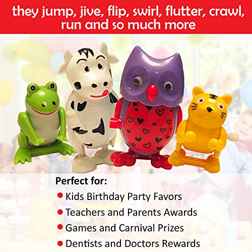 Wind Up Toys For Kids – Assorted 24pc Children Gift Pack – Bulk Wind-Up Toys for Party Favors, Birthday Goody Bags, Game Prizes, Toy Chests, School Awards – Mix of Big & Small Toys for Girls and Boys - Thumbnail 3