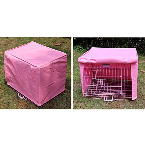pink dog crate covers