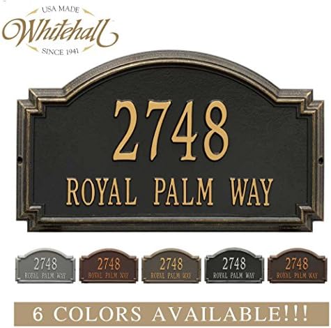 Personalized Castメタルアドレスplaque The Williamsburg Estate Display Yourストリート名 アドレスと カスタム家