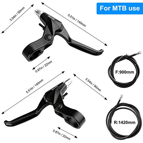 RUJOI Bike Disc Brake Kit, Aluminum Front and Rear Caliper, Full
