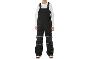 GSOU SNOW Girls Boys Snow Ski Bibs Kids Snowboard Pants Insulated Waterproof Overall Winter (3-16Years)