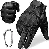 AXBXCX Upgraded Rubber Hard Knuckle Touch Screen Full Finger Tactical Gloves