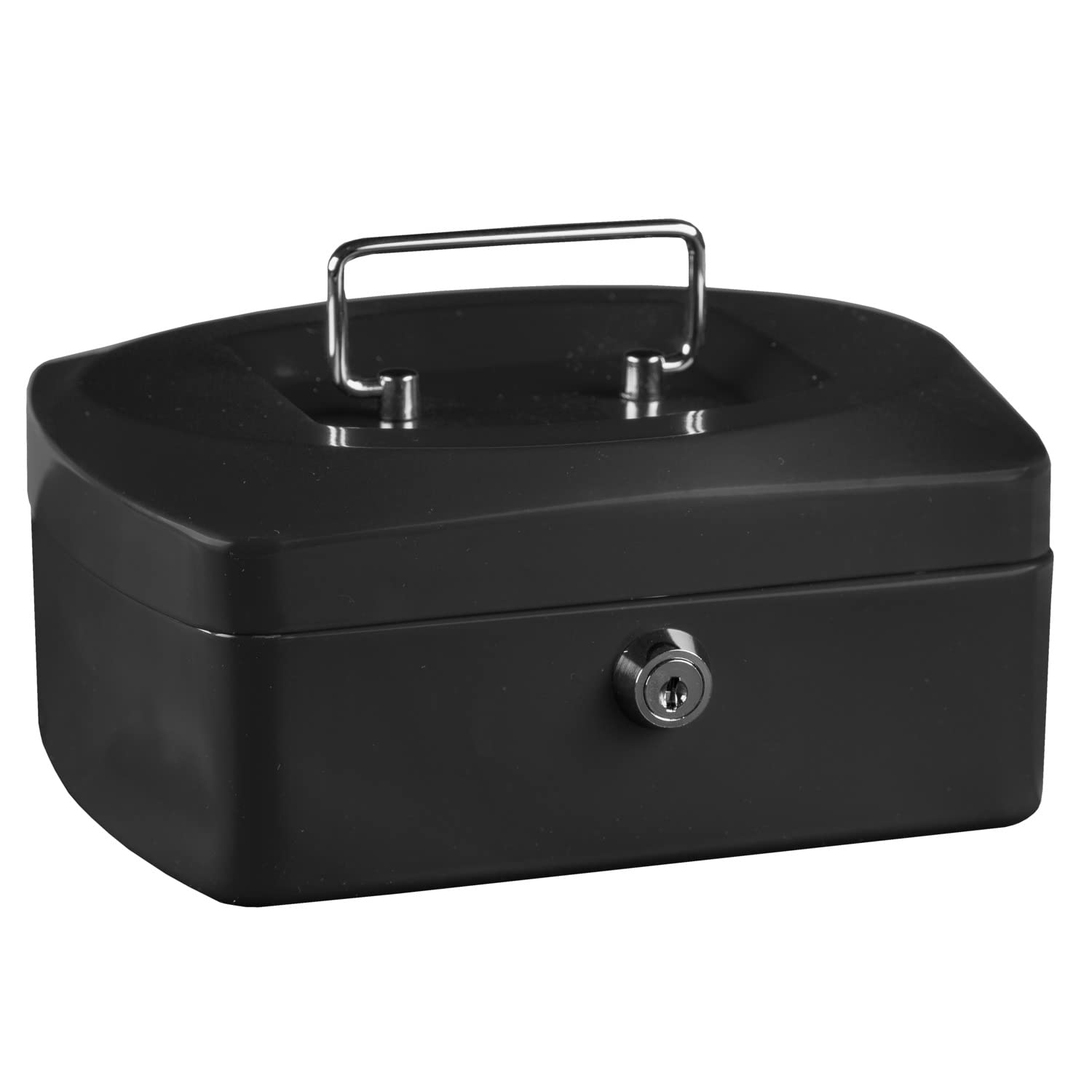 Idena 50037 Cash Box 10 Inches Size 255 x 200 x 90 mm Black Pack of 1