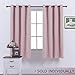 NICETOWN Blackout Room Darkening Curtain Panel - (Baby Pink/Lavender Pink Color) Home Decoration Thermal Insulated Light Reducing Drapery/Drape for Girl's Room, 52Wx63L, 1 Panel