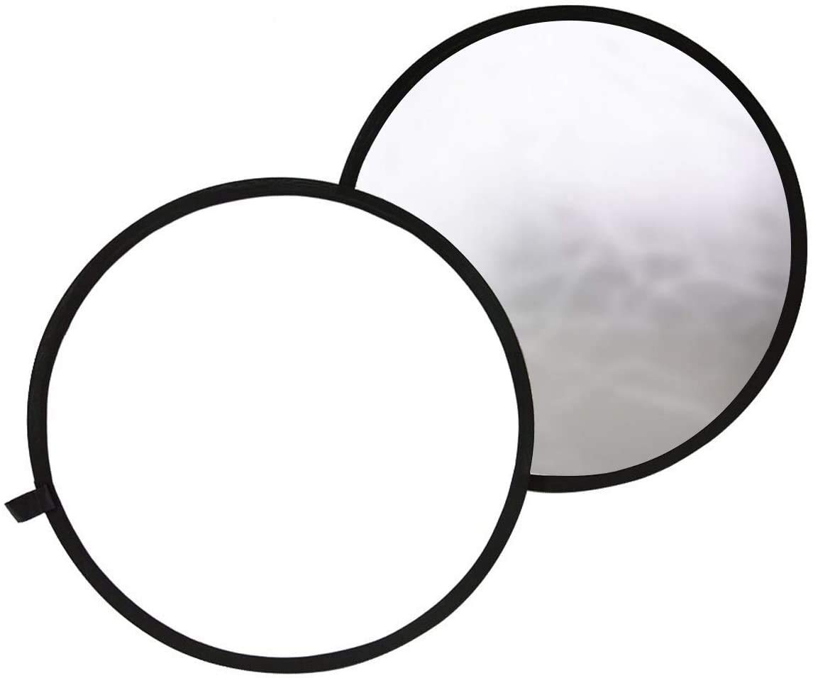 TARION 撮影用 丸レフ板 直径80cm 折りたたみ可能 銀＆白商品画像