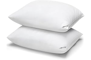 PIWAAL Luxury Hotel Pillows for Sleeping 2 Pack,Bed Pillows Standard Size Set of 2,Down Alternative Filling,Pillows for Back,Stomach and Side Sleepers