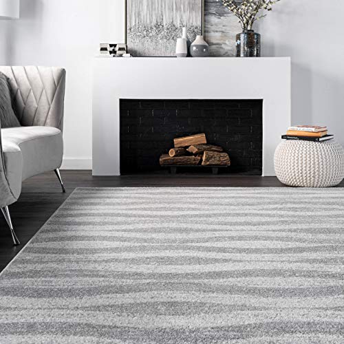 nuLOOM Tristan Contemporary Area Rug, 4' x 6', Grey